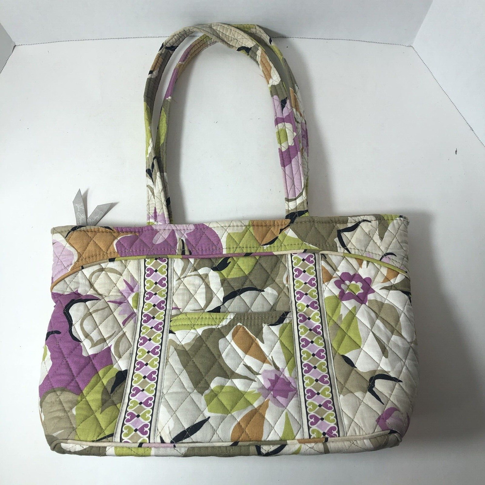 Vera Bradley Shoulder Bag Purse Tote Portobello Road Zip Double Handle A2